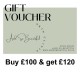 Gift Voucher Boost Buy £100 & get £120